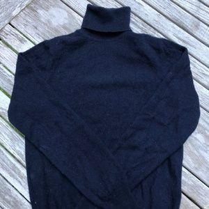 Uniqlo Men's Cashmere Turtleneck Sweater, Navy, XS